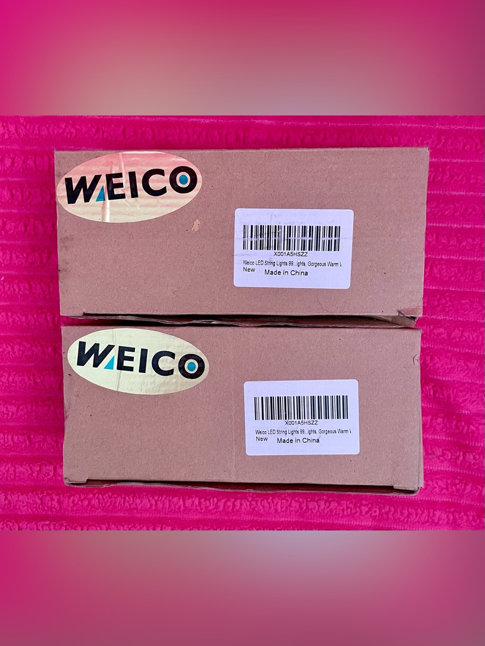 Weico LED String Lights 99 Lights, Gorgeous Warm White - Set Of 2